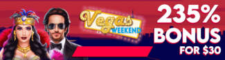 Fab Spins Casino - 235% Vegas Weekend Deposit Bonus Code (this weekend only)