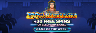 290% Deposit Bonus + 30 FS on Cleopatras Gold @ 11 SpinLogic Gaming Casinos