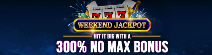 300% Jackpot Deposit Bonus Code @ 4 SpinLogic Gaming Casinos (this weekend only)