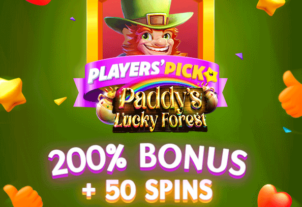 Grand Fortune Casino - 200% No Max Bonus Code + 50 Free Spins on Paddys Lucky Forest