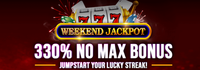 330% No Max Deposit Bonus Code @ 4 SpinLogic Gaming Casinos (this weekend only)