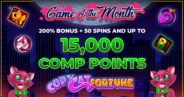 Raging Bull Casino - 200% Bonus Code + 50 Free Spins on Copy Cat Fortune