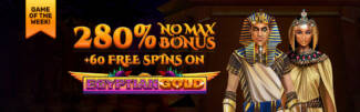 Raging Bull Casino - 280% No Max Bonus Code + 60 Free Spins on Egyptian Gold