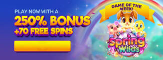 250% Deposit Bonus Code + 70 Free Spins on Spring Wilds @ 4 SpinLogic Gaming Casinos