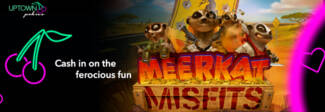 Uptown Pokies - 30 No Deposit Free Spins on Meerkat Misfits + 300% Bonus + 30 FS