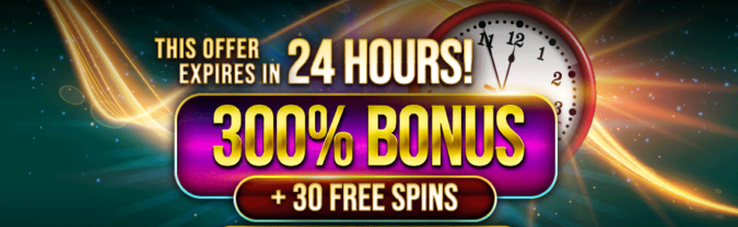 300% Deposit Bonus @ 11 SpinLogic Gaming Casinos (today only)