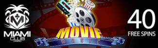 Miami Club Casino - 40 No Deposit FS on Movie Magic + 100% Bonus + 45 FS