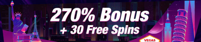 Velvet Spin Casino - 270% Deposit Bonus + 30 Free Spins on Vegas Lux