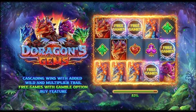 Dreams Casino - 25 No Deposit FS on Doragons Gems + 200% Deposit Bonus + 50 FS