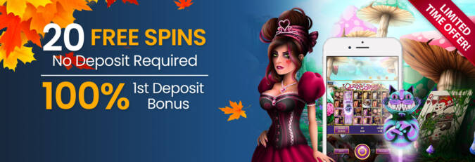 CyberSpins Casino - Exclusive 20 No Deposit FS on Queen of Hearts + 100% Welcome Bonus