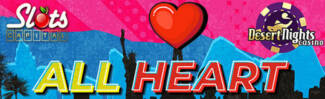 Slots Capital Casino - $15 Free Chip on All Heart + 400% Bonus up to $4,000