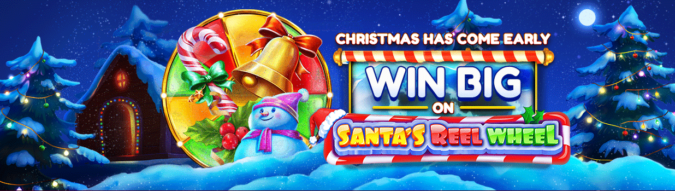 Dreams Casino - 65 No Deposit FS on Santas Reel Wheel + 200% Deposit Bonus + 50 FS