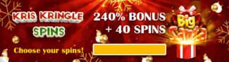 Spin Oasis Casino - 240% Deposit Bonus + 40 Free Spins on Big Santa