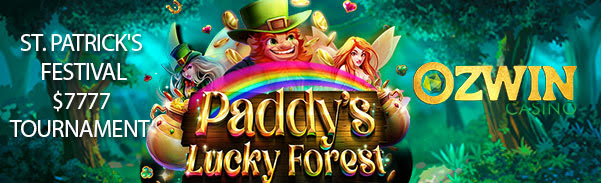 Ozwin Casino - St. Patrick's Festival $7777 Tournament