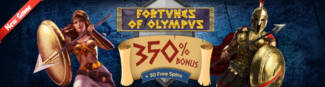 Velvet Spin Casino - 350% Deposit Bonus + 30 Free Spins on Fortunes of Olympus