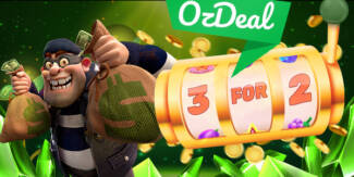 Ozwin Casino - 225 Free Spins on Cash Bandits Slots March 2023