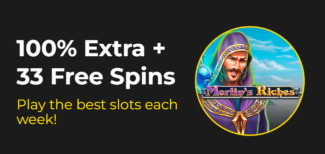 Slotastic Casino - 100% Weekly Bonus Code + 33 FS on Merlins Riches