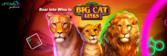 Uptown Pokies - 35 No Deposit Free Spins on Big Cat Links + 300% Bonus + 35 FS