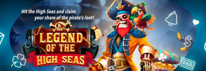 Sloto Cash Casino - Deposit $25 and Get 125 Free Spins on Legend of the High Seas