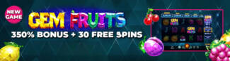 Velvet Spin Casino - 350% Deposit Bonus + 30 Free Spins on Gem Fruits