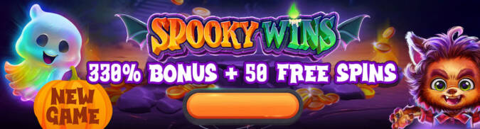 Heaps O Wins Casino - 330% Deposit Bonus + 50 Free Spins on Spooky Wins