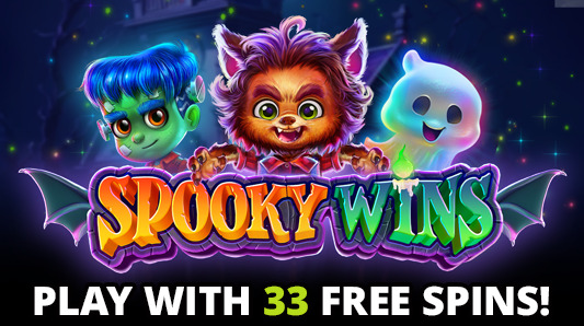CasinoMax - 33 No Deposit Free Spins Bonus Code on Spooky Wins