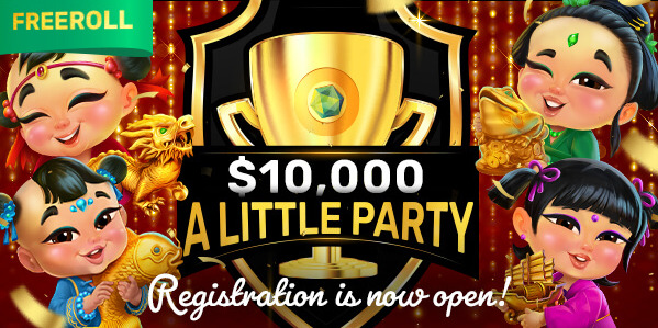 Ozwin Casino - $10,000 A Little Party Freeroll Tournament on Mighty Drums