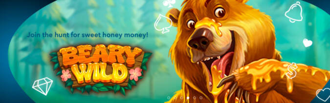 Sloto Cash Casino - 20 No Deposit FS Bonus on Beary Wild + 200% Bonus + 100 FS