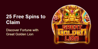 Grande Vegas Casino - 150% Deposit Bonus + 25 FS on Great Golden Lion