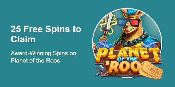 Grande Vegas Casino - 150% Deposit Bonus + 25 FS on Planet of the Roos