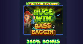 260% No Max Bonus Code + 60 FS on Bass Baggin @ 11 SpinLogic Gaming Casinos