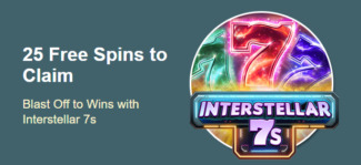 Grande Vegas Casino - 150% Deposit Bonus + 25 FS on Interstellar 7s