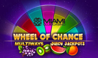 Miami Club Casino - 25 No Deposit FS on Wheel of Chance Multiways: Juicy Jackpots + 400% Welcome Bonus