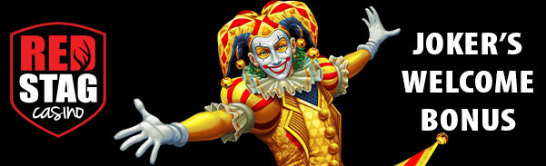 Red Stag Casino - 37 No Deposit FS Bonus Code on Lucky Golden Joker + 320% Deposit Bonus + 95 FS