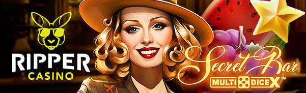 Ripper Casino - 20 No Deposit Free Spins Bonus Code on Secret Bar Multidice X