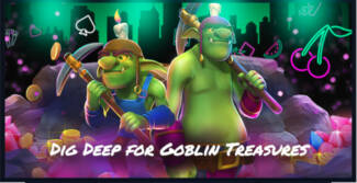 Uptown Pokies - up to 225% Daily Bonus + 50 FS on Goblins: Gluttony of Gems