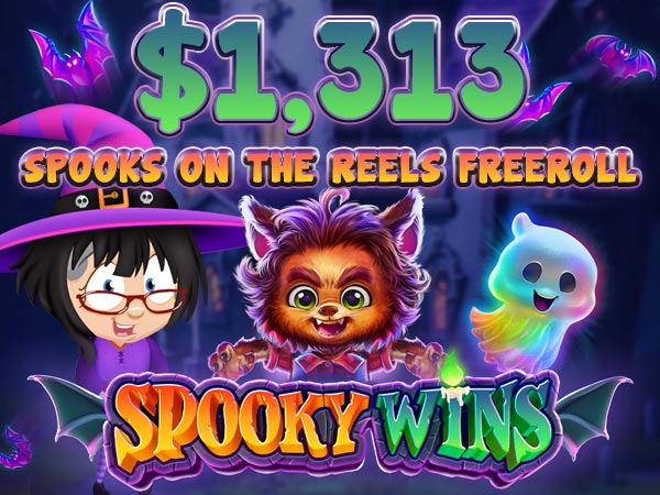 Jackpot Capital Casino - $1,313 Freeroll Tournament on Spooky Wins