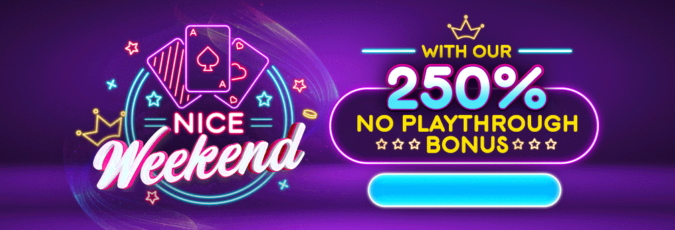 Raging Bull Casino - 250% No Playthrough Bonus (this weekend only)