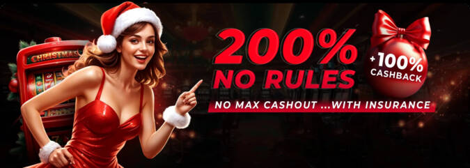 Casino Extreme - 200% No Rules Deposit Bonus + 100% Cashback