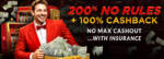 Casino Brango - 200% No Rules Deposit Bonus + 100% Cashback