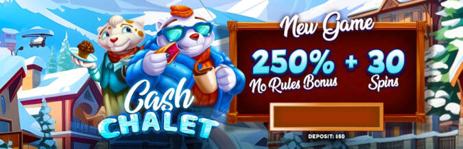 Raging Bull Casino - 250% Bonus Code + 30 Free Spins on Cash Chalet