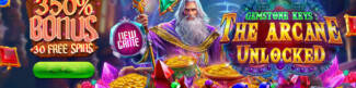 Velvet Spin Casino - 15 No Deposit FS on Gemstone Keys The Arcane Unlocked + 350% Deposit Bonus + 30 Free Spins